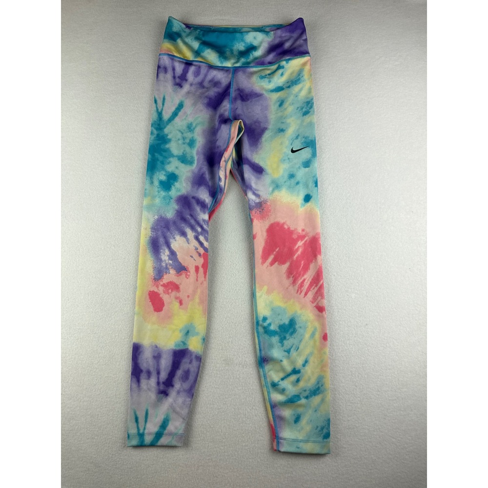 Nike Dri-FIT Tie Dye Leggings Womens Small High Waisted Multicolor Active Tights